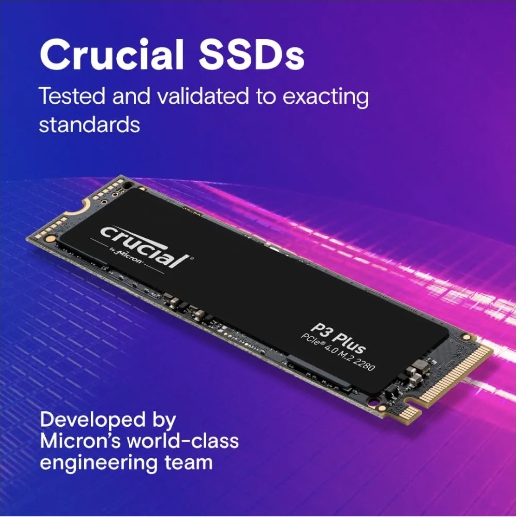 Crucial P3 Plus 1TB SSD NVME Gen 4 - Image 3