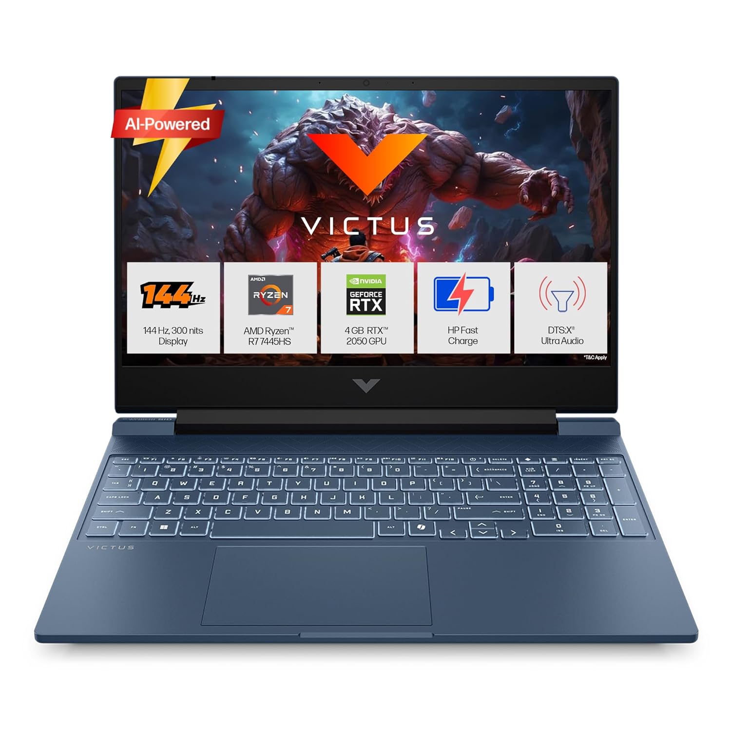 HP Victus, AMD Ryzen 7 7445HS, 4GB RTX 2050