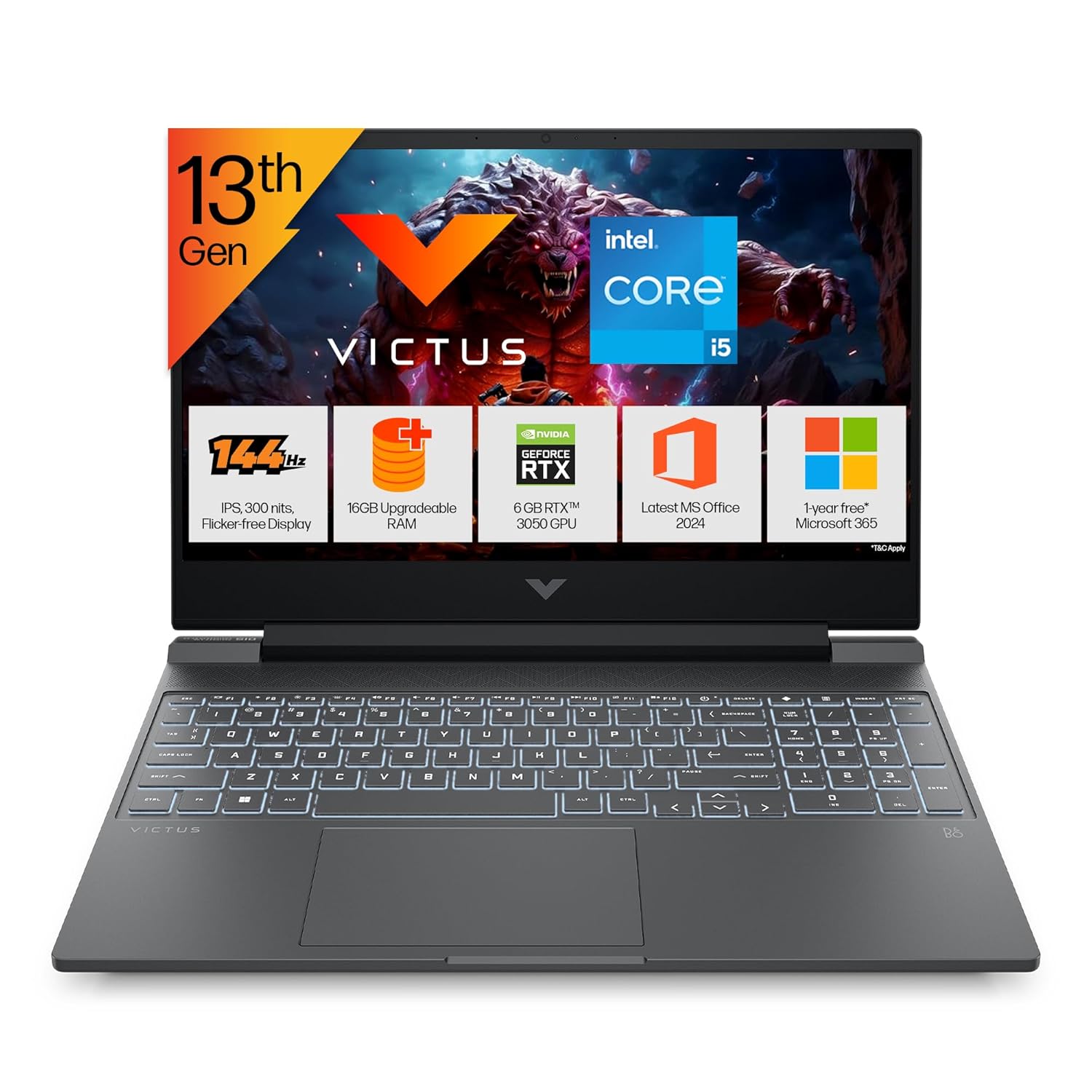 HP Victus, 13th Gen RTX 3050
