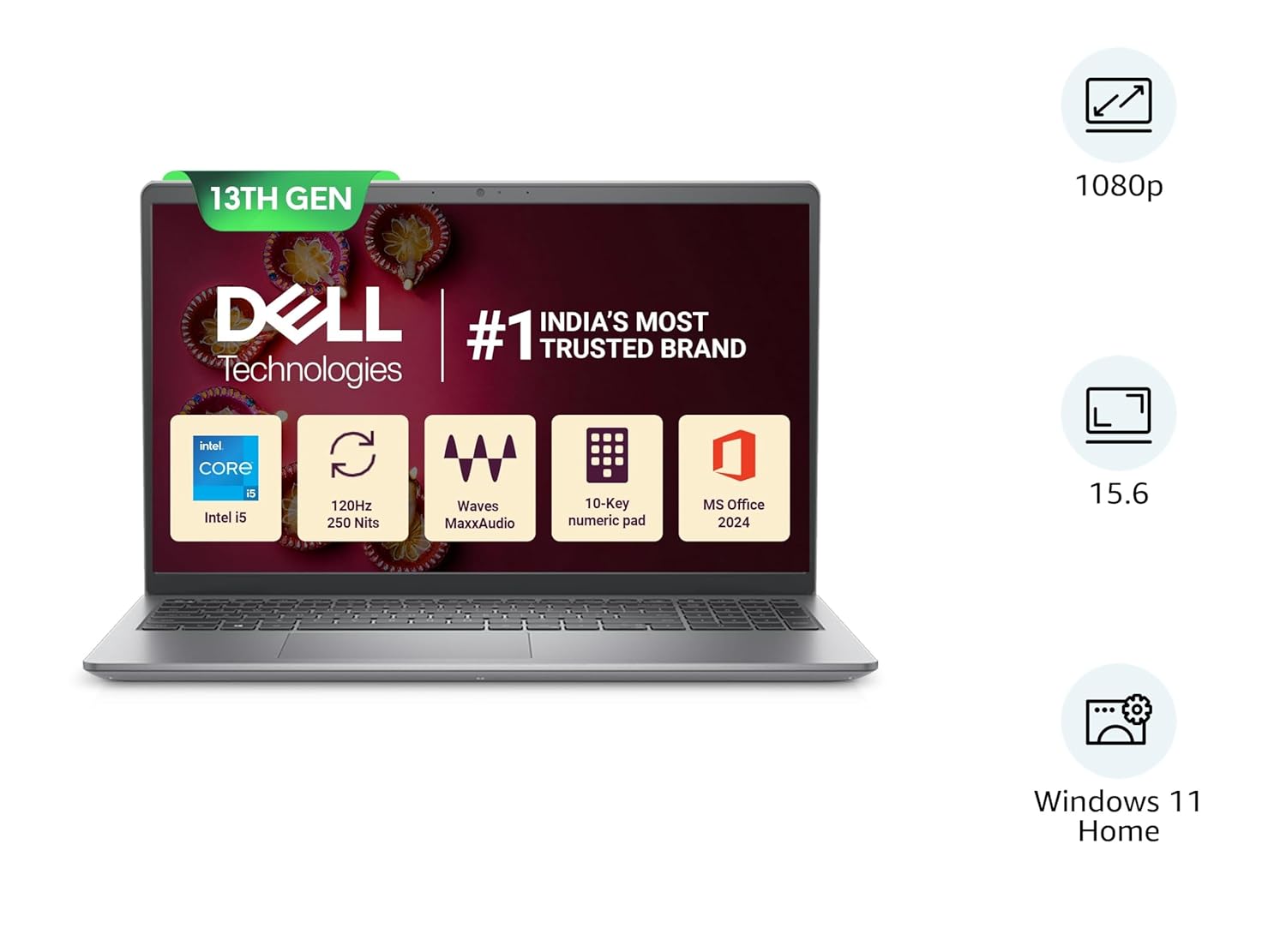 Dell 15 (New Inspiron) Laptop Silver - Image 2