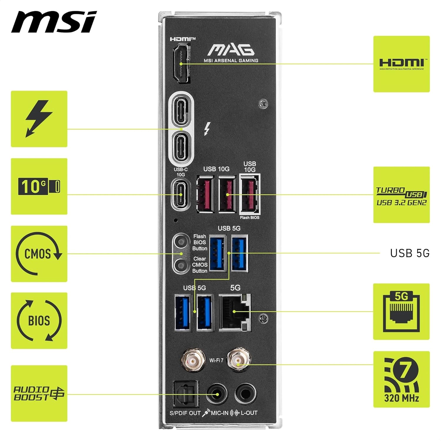 MSI MAG Z890 Tomahawk WiFi Gaming Motherboard - Image 3