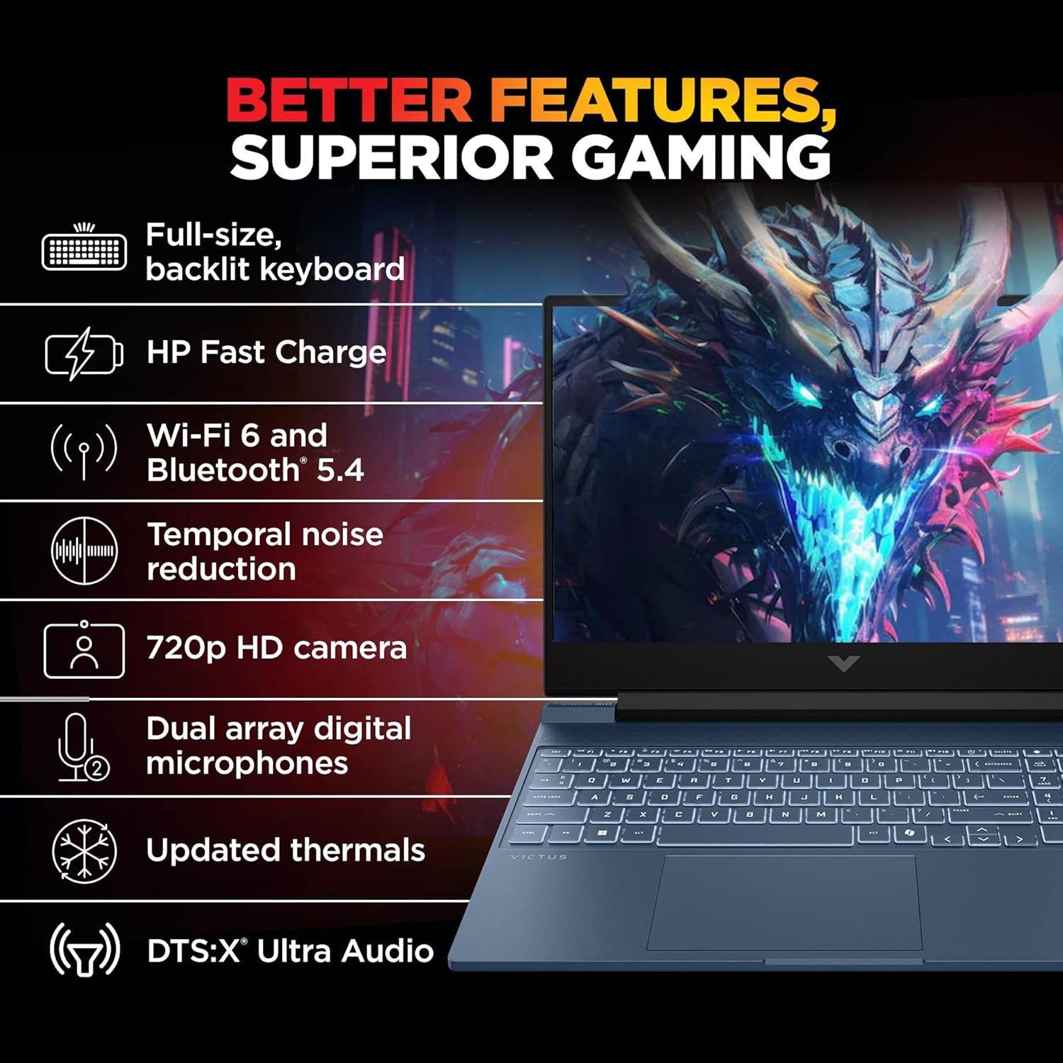HP Victus, AMD Ryzen 7 7445HS, 4GB RTX 2050 - Image 4