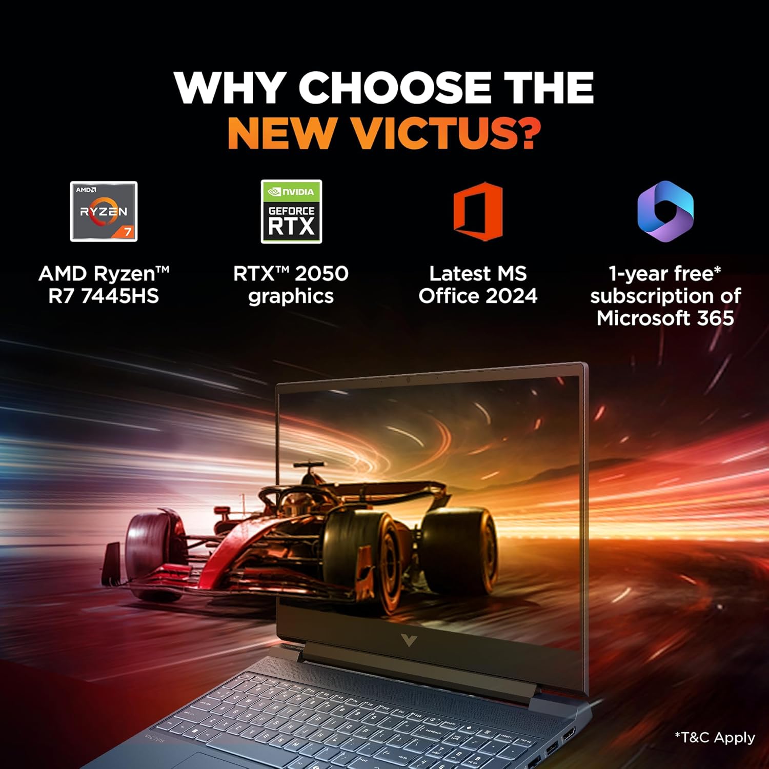 HP Victus, AMD Ryzen 7 7445HS, 4GB RTX 2050 - Image 9