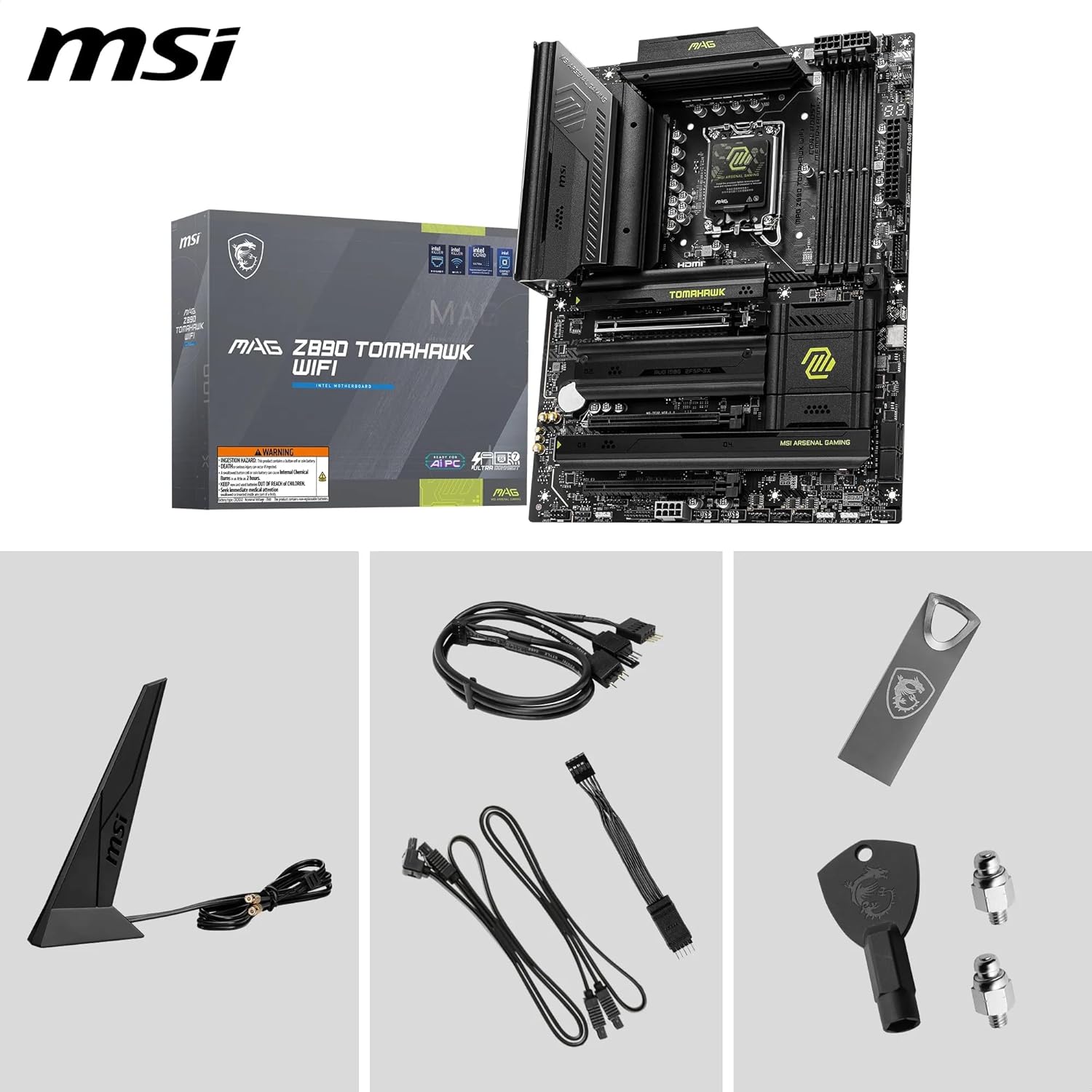 MSI MAG Z890 Tomahawk WiFi Gaming Motherboard - Image 2