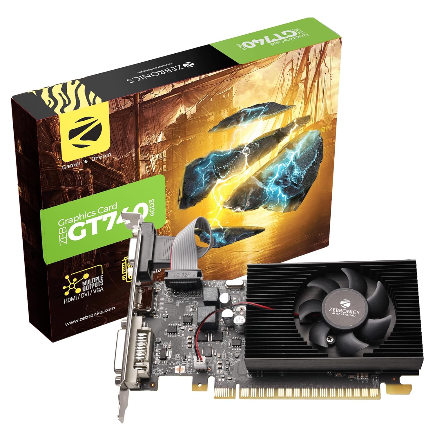 ZEBRONICS GT740-4GB-D3 Graphics Card